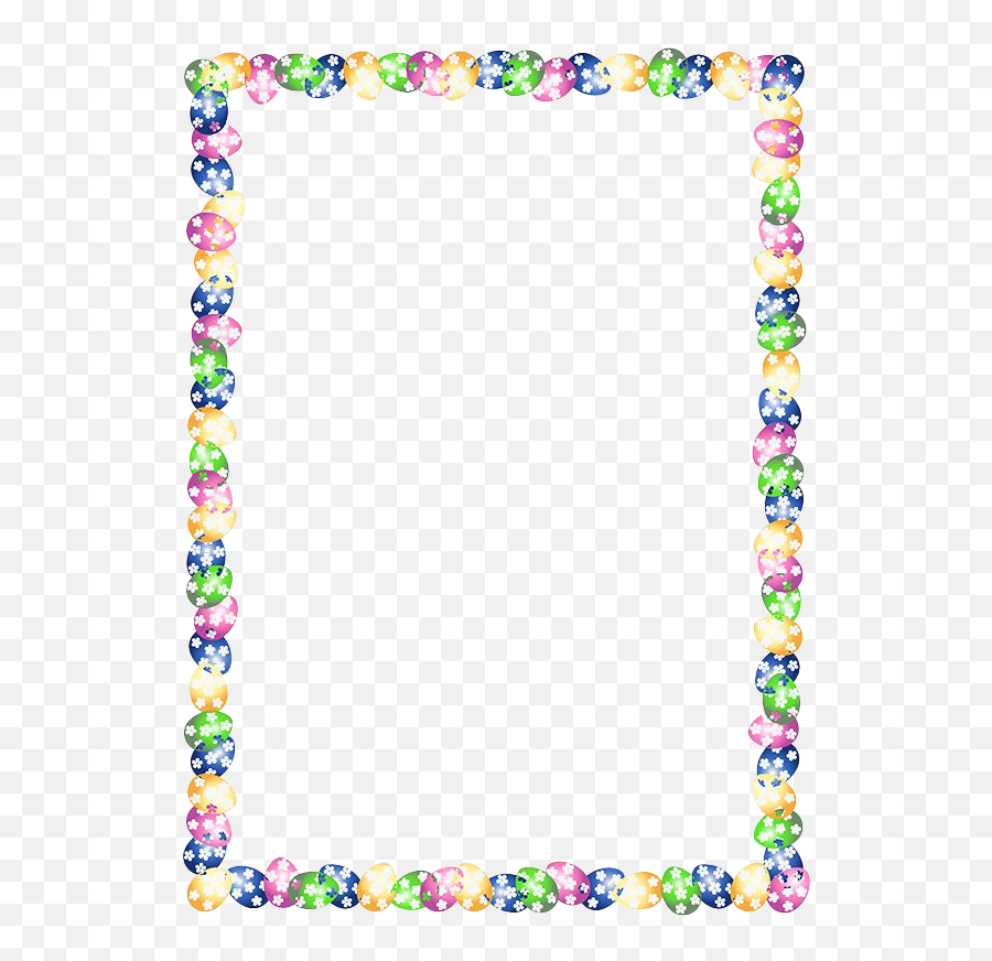Easter Border Png Clipart All - Transparent Easter Border Clipart,Easter Frame Png