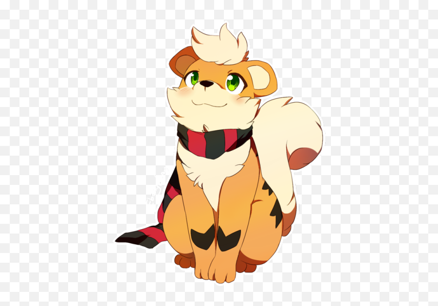Full Size Png Image - Growlithe With A Scarf,Growlithe Png