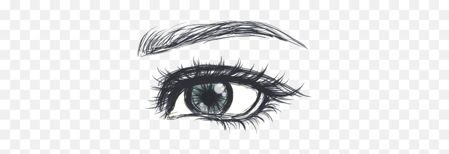 Cool Hipster Eye Transparent Drawn Image Cre4ti - Ve U2022 Simple Drawing Ideas Eyes Png,Eyes Transparent