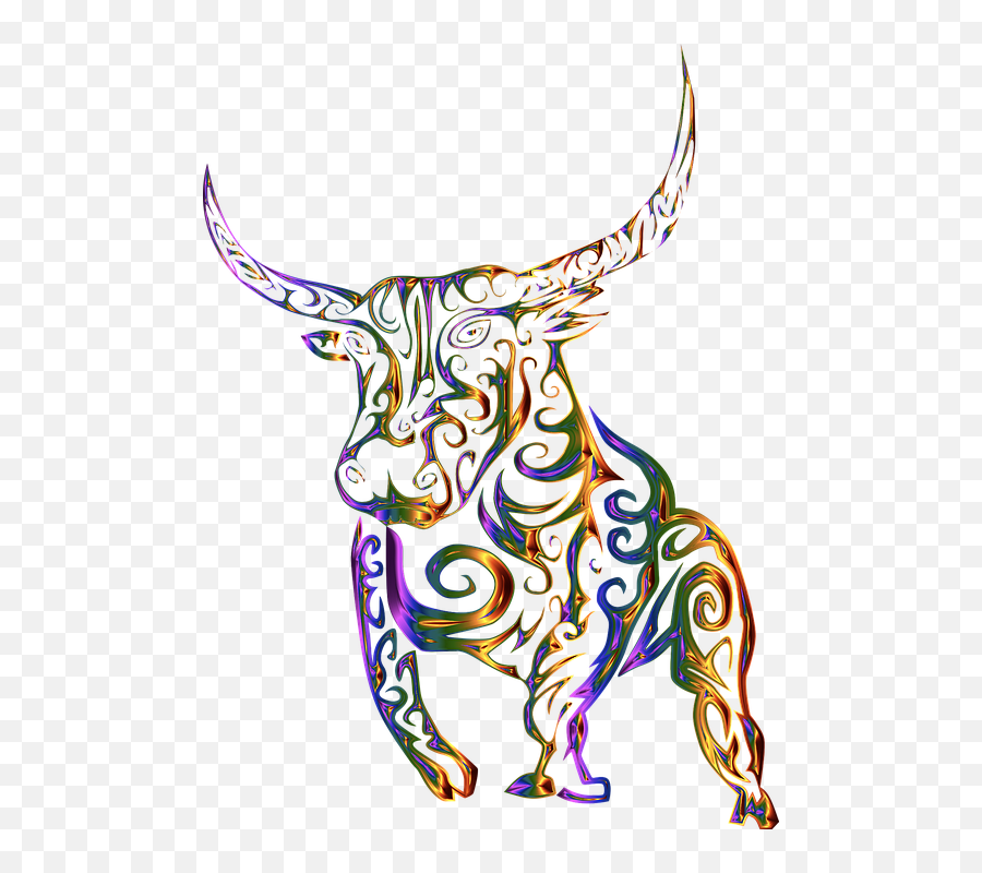 Tattoo Clip Art Bull Texas Longhorn Vector Graphics - Bull Bull Abstract Png,Bull Transparent