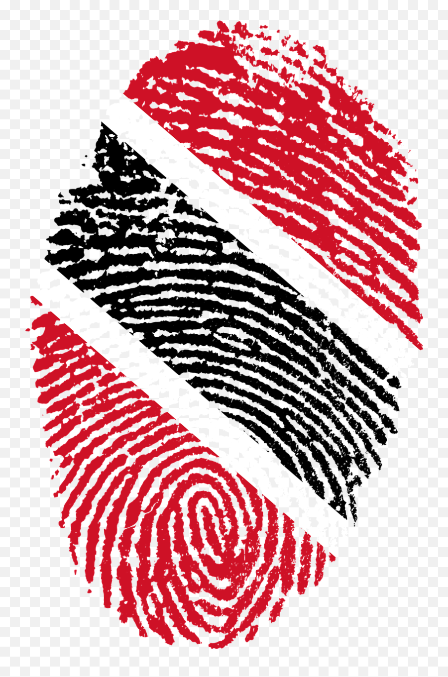 Trinidad And Tobago Flag Fingerprint - Trinidad Flag Png,Thumbprint Png