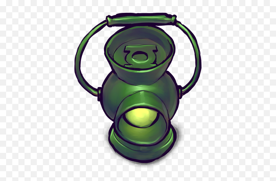 Green Lantern Watercolor Icon Png - Green Lantern Icon Png,Green Lantern Logo Png