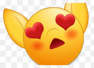 Download An M Blushing Emoji Head - Emoji Love Heart Eyes Hd Png,Blushing Png