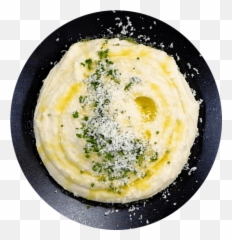 Burrata Chive Mashed Potatoes - Skordalia Png,Mashed Potatoes Png