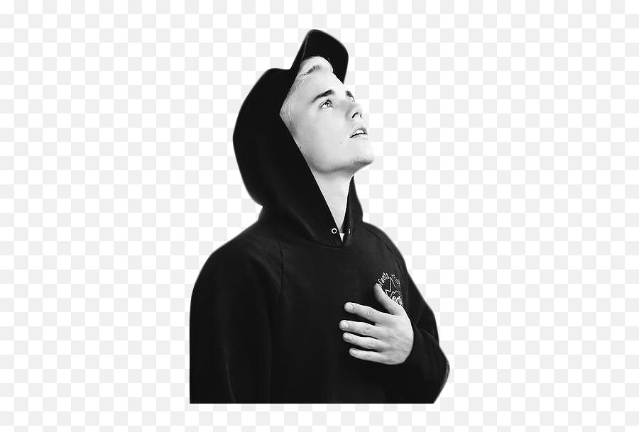 Justin Bieber Black White Png Image - Purpose Justin Bieber Png,Justin Bieber Hair Png