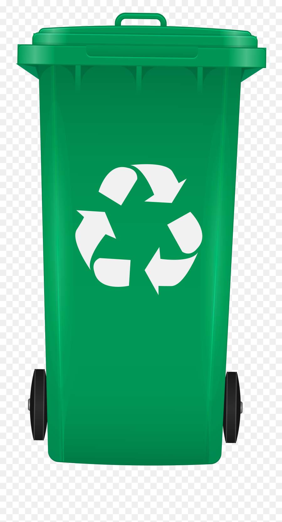Transparent Background Recycle Bin Clipart - Recycling Bin Png,Trash Can Transparent Background