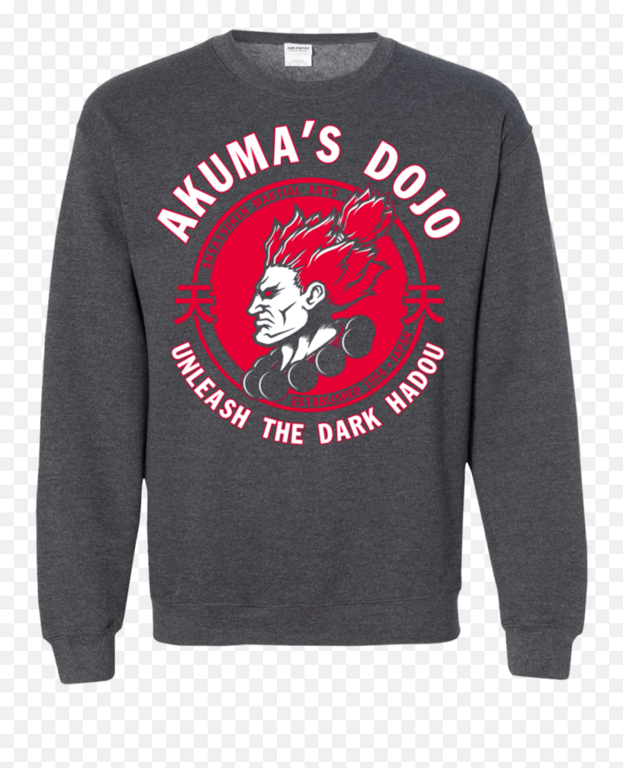 Akuma Dojo Gouki Street Fighter Game Pullover Sweatshirt Png