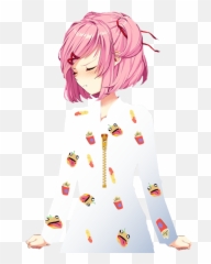 Another Sprite With Natsuki Wearing Durr - Burger Onesie Hospital png