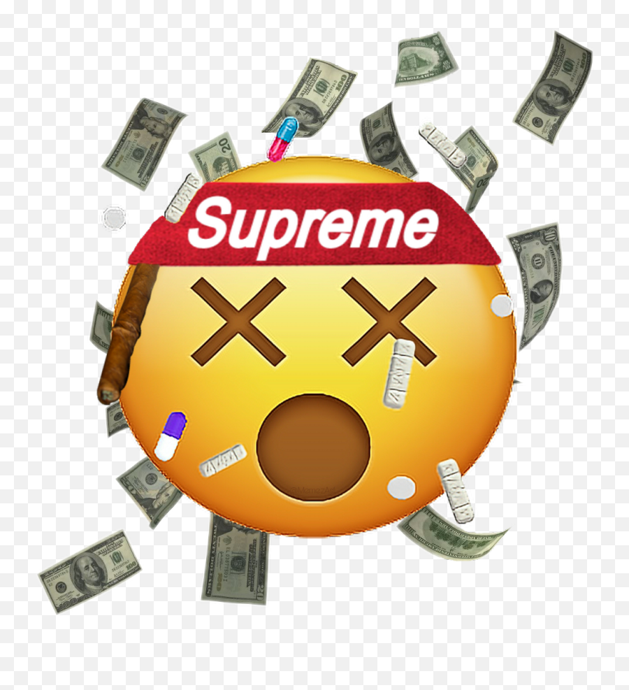 Money Emoji Png - Emoji Emojisticker Money Xans Pills Raining Money Transparent Background,Money Falling Png