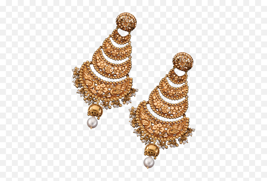 Mayurpur Earring - Gold Earring Kaan Pasha Full Size Png Earrings,Gold Earring Png