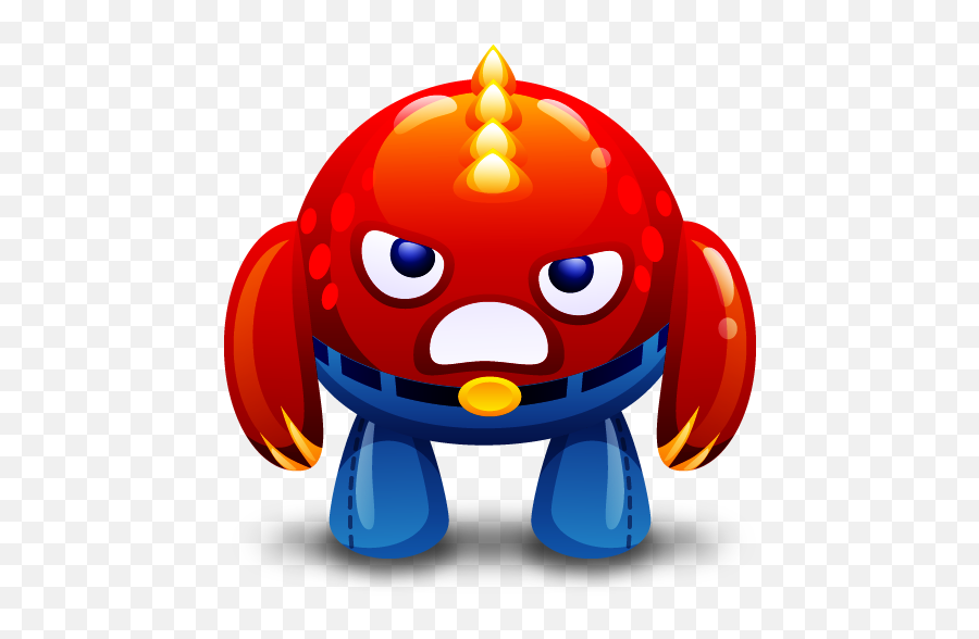 Angry Monster Red Icon - Cute Monsters Png,Monster Png