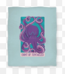 Eight Of Tentacles Blankets Lookhuman - Towel Png,Tentacles Png