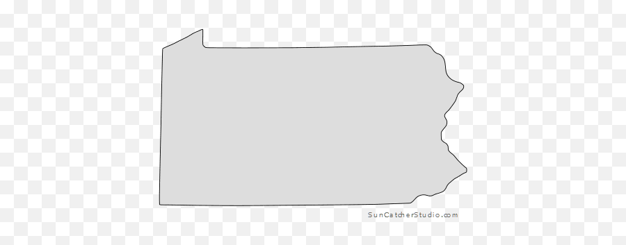 Pennsylvania - Map Outline Printable State Shape Stencil Pennsylvania State Outline Png,Us Map Outline Png