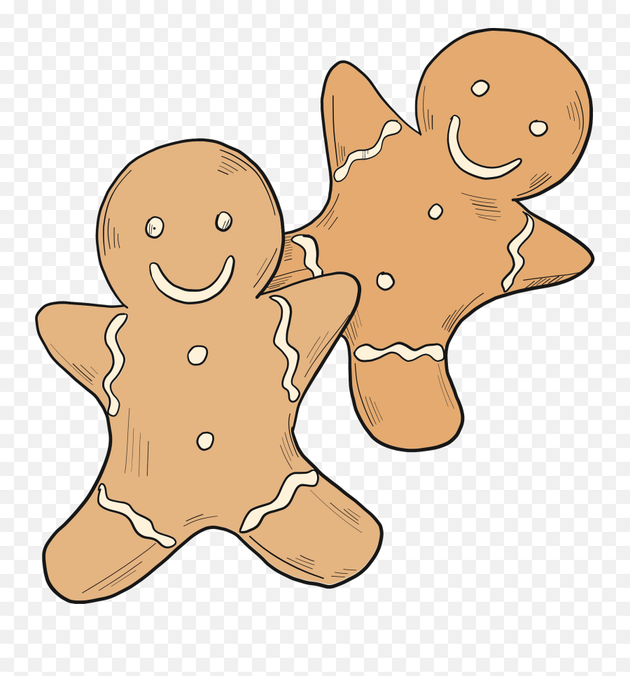 Gingerbread Men Clipart - Clip Art Png,Gingerbread Man Png