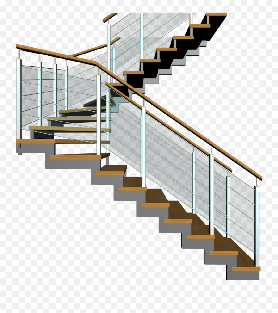 Half Landing Stairs - Staircase Design In 3d Png,Staircase Png