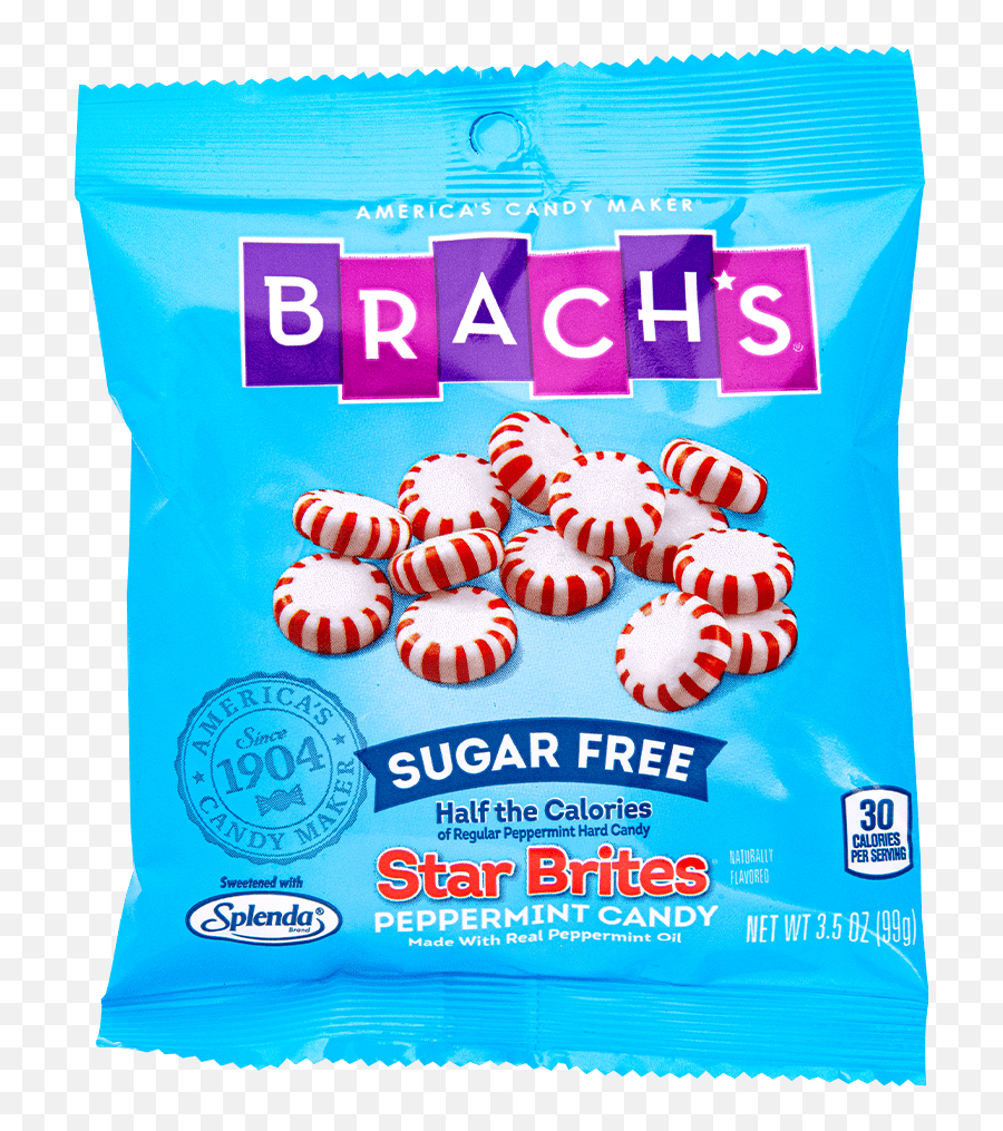 Brachu0027s Sugar Free Star Brite Peppermint Candy - Sugar Free Candy Png,Peppermint Candy Png