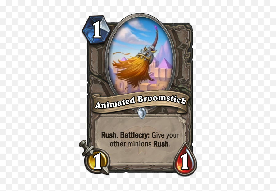 Broomstick - Scholomance Academy Expansions Images Broomstick Hearthstone Png,Broomstick Png