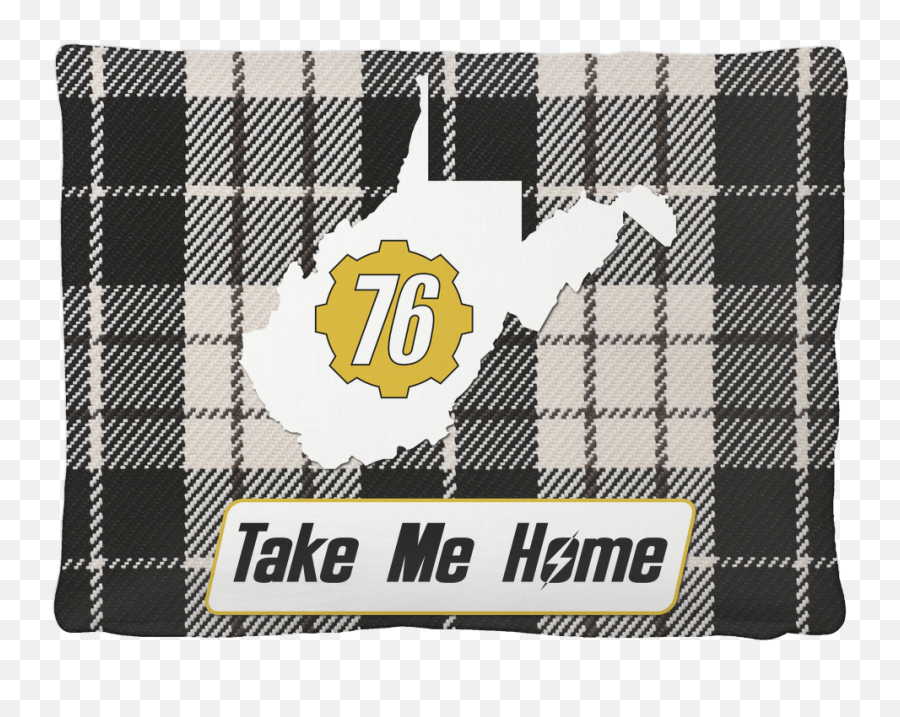 Fallout 76 Take Me Home Velveteen Pet Bed - Tartan Png,Fallout 76 Logo Transparent