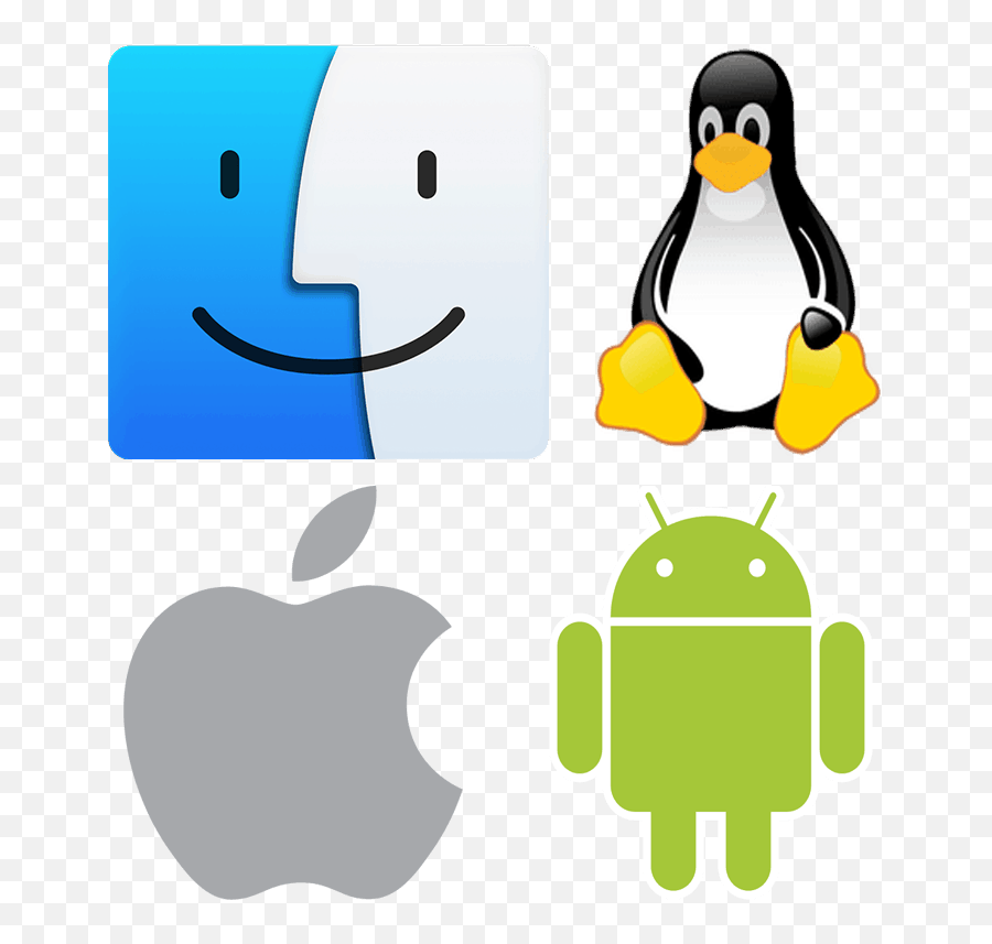 Mac Linux Ios És Android - Linux Operating System Logo Different Kinds Of Operating Systems Png,Linux Logo Png