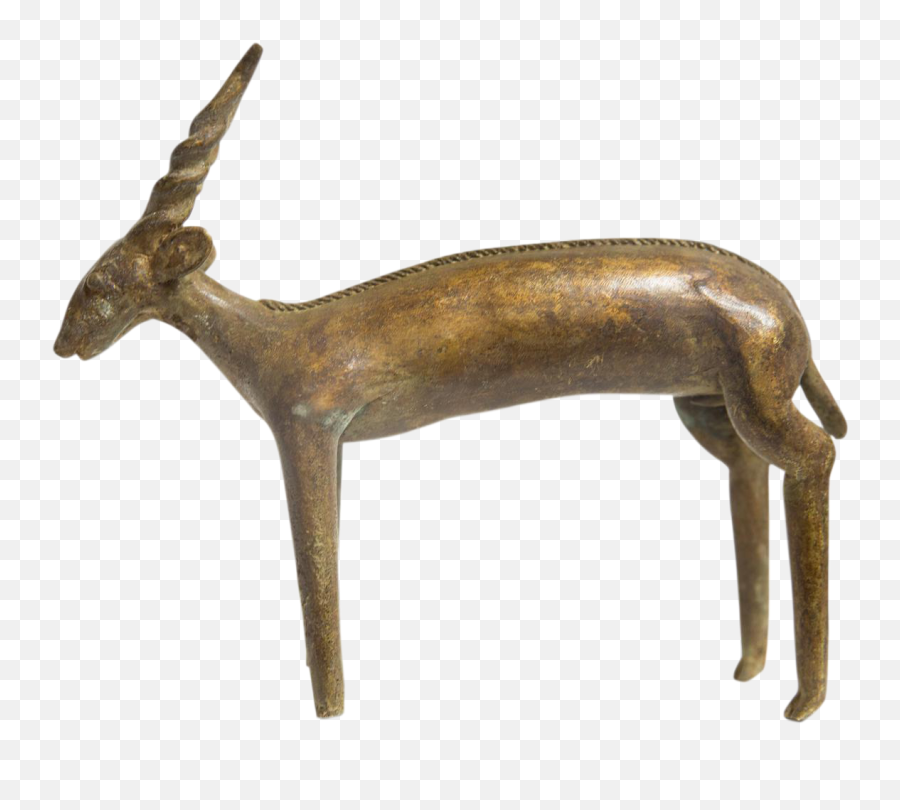 Large Spiral Horned Antelope Imperfect - Animal Figure Png,Antelope Png