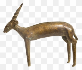 Large Spiral Horned Antelope Imperfect - Animal Figure Png,Antelope Png