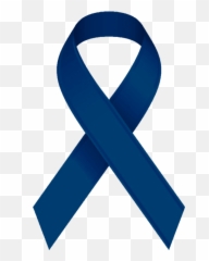 Logo Ribbon Png Royalty Free Navy - Colorectal Cancer Awareness Ribbon,Blue Ribbon Png