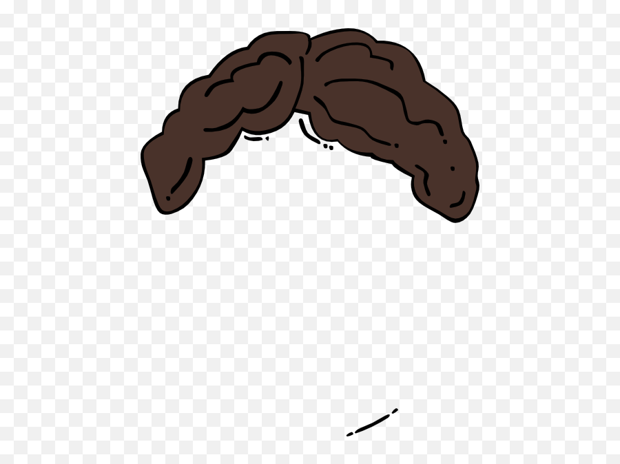 Brown Hair Wig Clip Art - Sad Man Face Clipart Png,Cartoon Hair Png