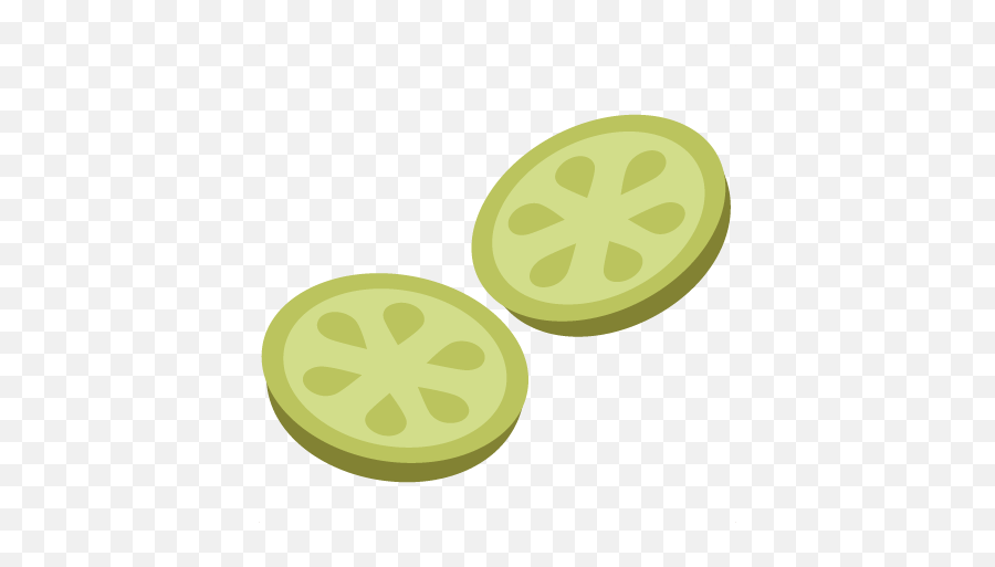 Cucumber Slices Svg File For Scrapbooking Cardmaking - Sliced Pickle Clip Art Png,Cucumber Png