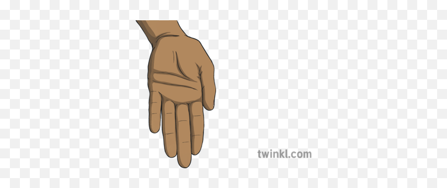 Open Hand Finger Gesture Ks2 Illustration - Twinkl Finger Squeeze Png,Open Hand Png