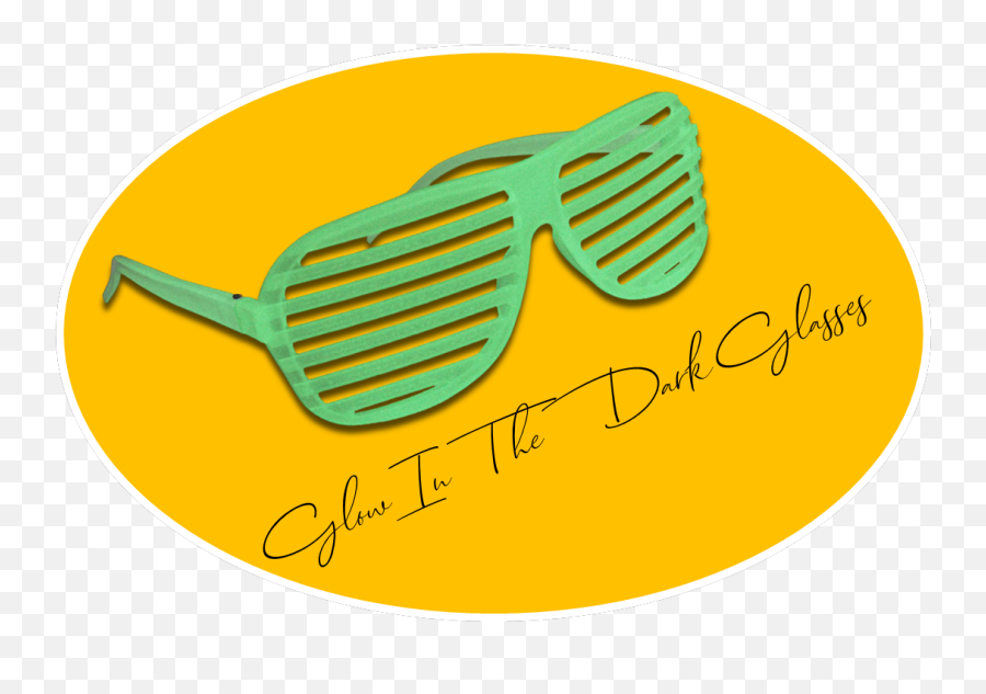 Glow In The Dark Retro Shutter Shades - Full Rim Png,Shutter Shades Png