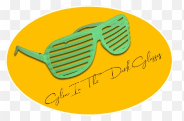Glow In The Dark Retro Shutter Shades - Full Rim Png,Shutter Shades Png
