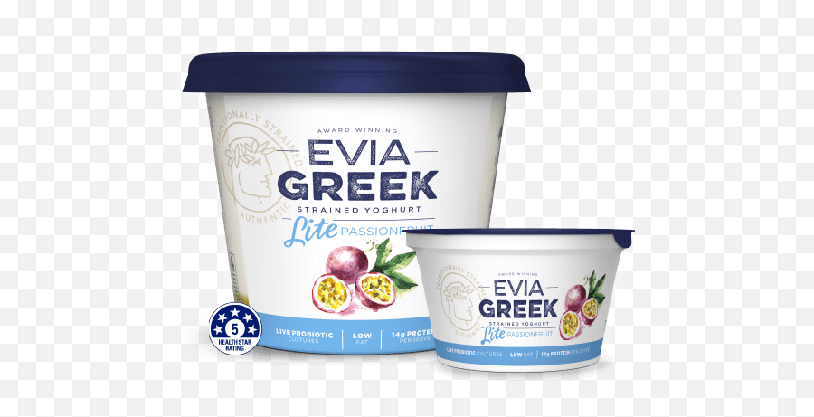 Lite Passionfruit Greek Strained Yoghurt - Evia Yoghurt Superfood Png,Passion Fruit Png