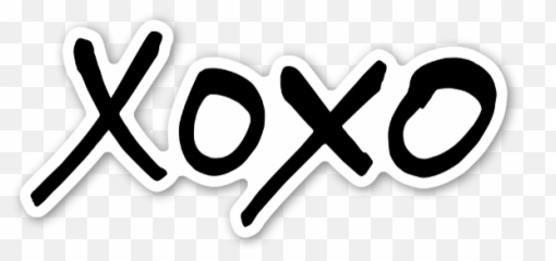 Download Xoxo Sticker - Xoxo Sticker Transparent Png,Xoxo Png