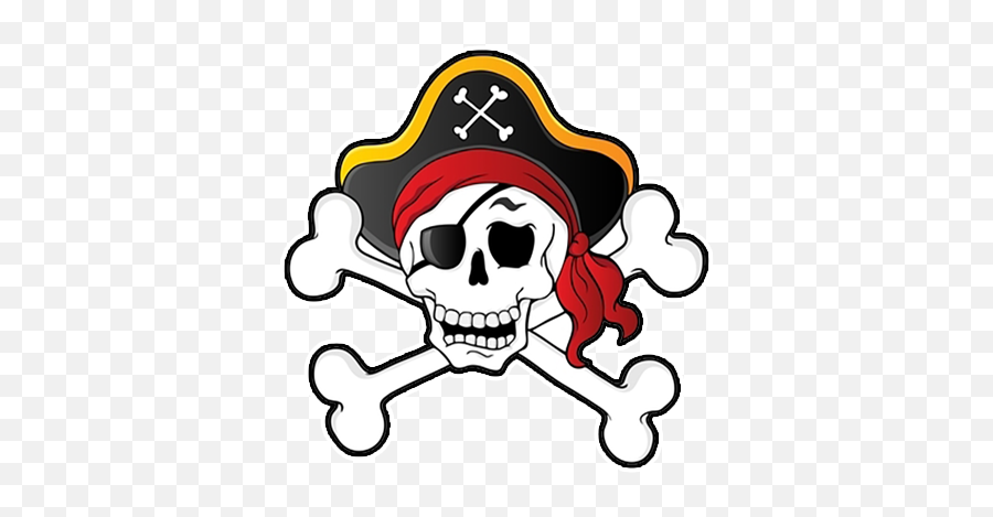 Pirate Flag Png Skull And Crossbones - Pirate Skull And Crossbones Clip Art,Skull And Bones Png