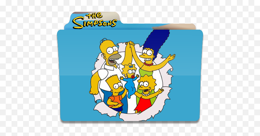 The Simpsons Folder Folders Family - Simpsons Tv Show Png,Series Icon