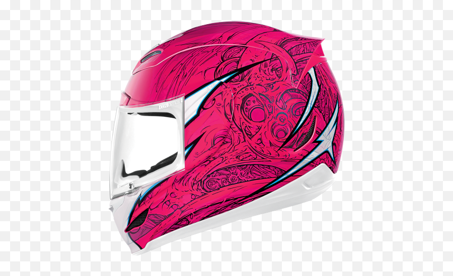 Womens Motorcycle Helmets - Icon Cascos Para Mujer Png,Pink And Black Icon Helmet