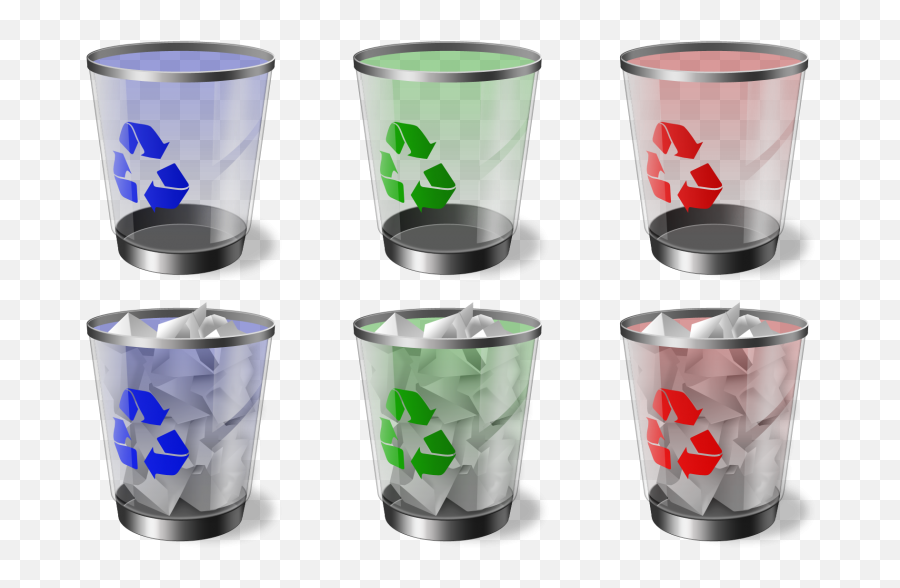 The Recycle Bin And What Are Its Uses - Recycle Bin Windows Glass Png,Windows Recycle Bin Icon Through Out The Years