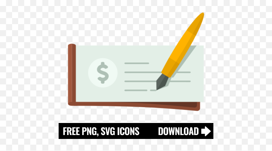 Free Bank Check Icon Symbol Download In Png Svg Format - Horizontal,Check Image Icon