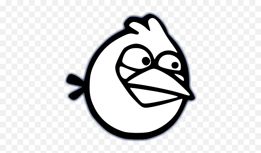 Angry Birds Black And White - Angry Birds Coloring Pages Png,Angry Birds Icon Set