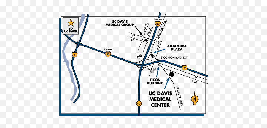 Maps And Directions - Department Of Internal Medicine Uc Uc Davis Medical Center Map Pssb Png,Hospital Map Icon