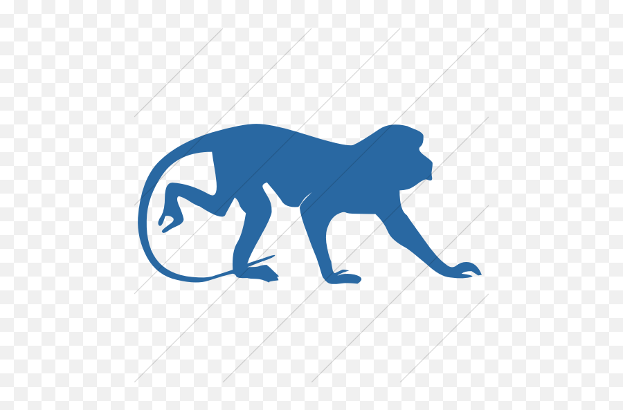 Iconsetc Simple Blue Animals Monkey 1 Icon - Today Very Unique Day 10102020 Png,Monkey Icon