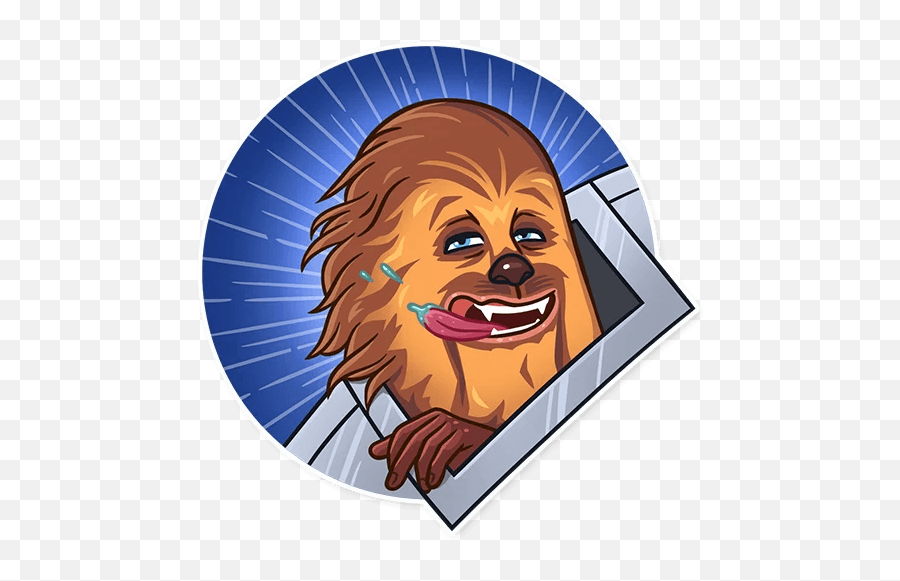 Chewbacca Wookiee Star Wars Sticker 9 - Custom Decals Chewbacca Png,Star Wars Chewbacca Icon