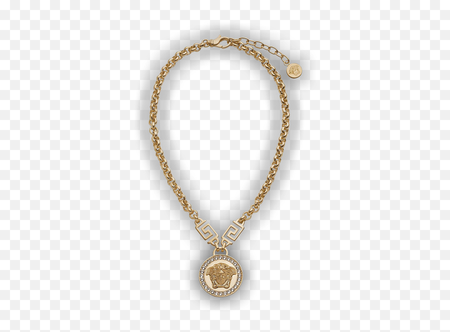 Versace Icon Medusa Necklace U0027whitegoldu0027 Goat - Solid Png,Season 5 Diamond Icon