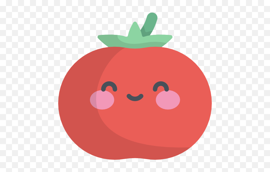 Download Tomato Icon Kawaii Flat Style - Tomate Cute Png,Tomato Icon