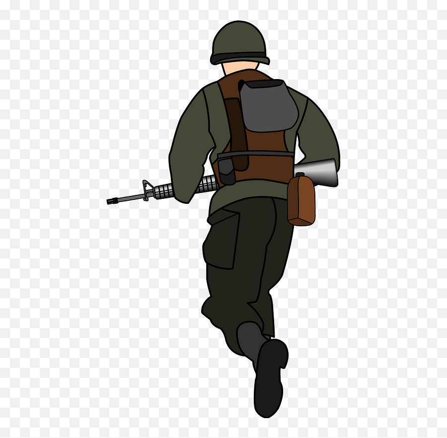 Soldier Clipart Free Download Transparent Png Creazilla - Cartoon Soldier From Behind,Army Soldier Icon