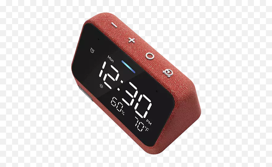 Smart Clock Essential With Alexa Built - In Clay Red Lenovo Us Led Display Png,Red Question Mark On Windows User Icon