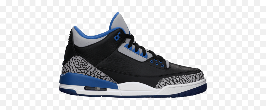 Download Nike Air Jordan 3 Retro Bg Shoes - Air Jordans 3 Jordan3 Retro Blue Png,Jordans Png