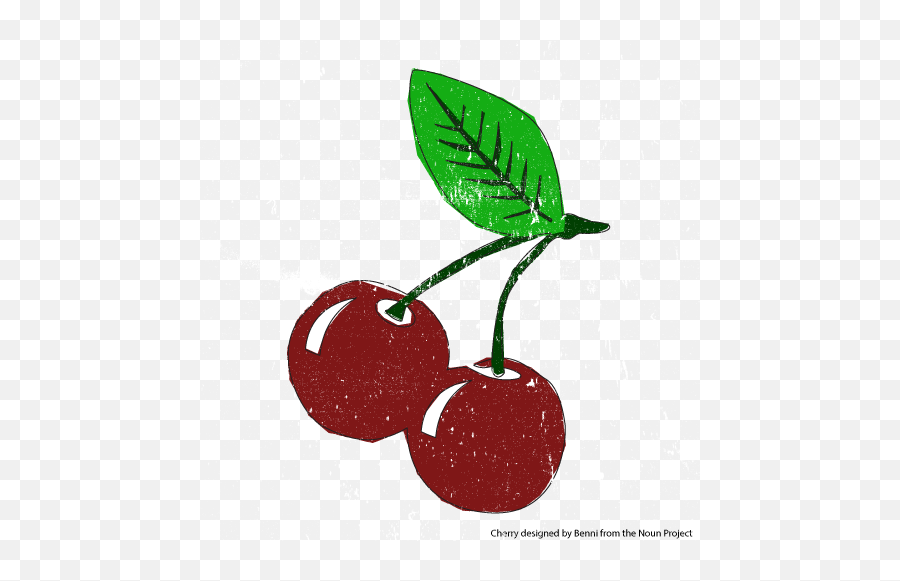 Download Cherry - Screen Printing Fruit Design Png,Knockout Png