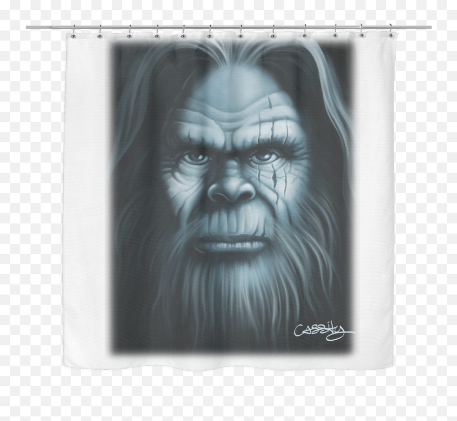 Download Sasquatch Shower Curtain - Western Gorilla Png Chewbacca,Sasquatch Png