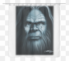 Download Sasquatch Shower Curtain - Western Gorilla Png Chewbacca,Sasquatch Png